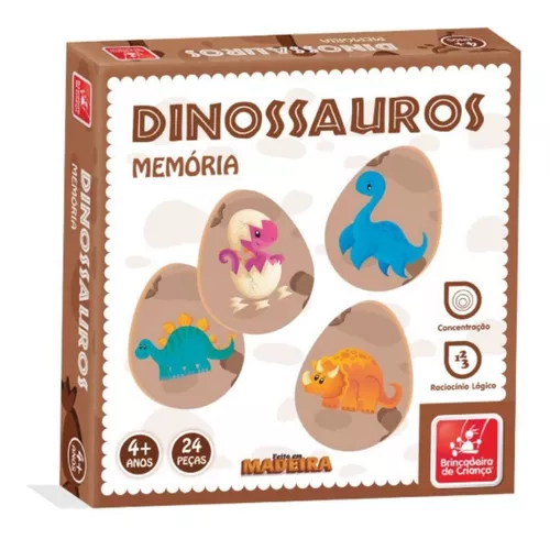 Jogo Da Memoria - Dinossauros - Pikoli Brinquedos Educativos