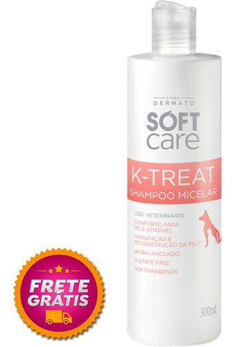 Imagem 1 de 5 de Softcare K-treat Shampoo Micelar 300ml