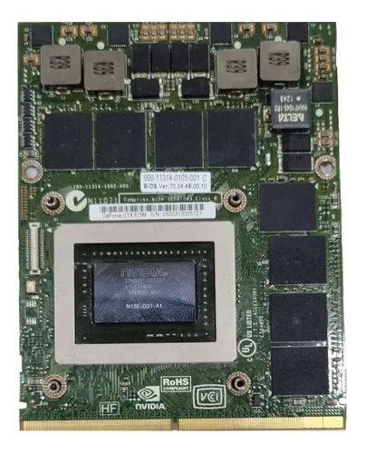 Tarjeta de video 2025 nvidia para laptop