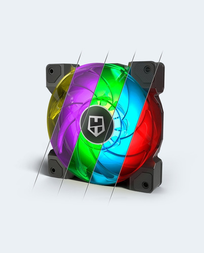 Pack 3 Ventiladores Nox Hummer H-sync Rgb - Curiteck
