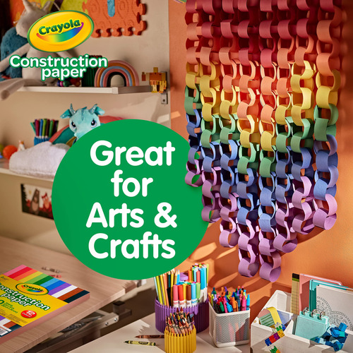 Papel De Construcción Crayola 240 Hojas Colores Variados