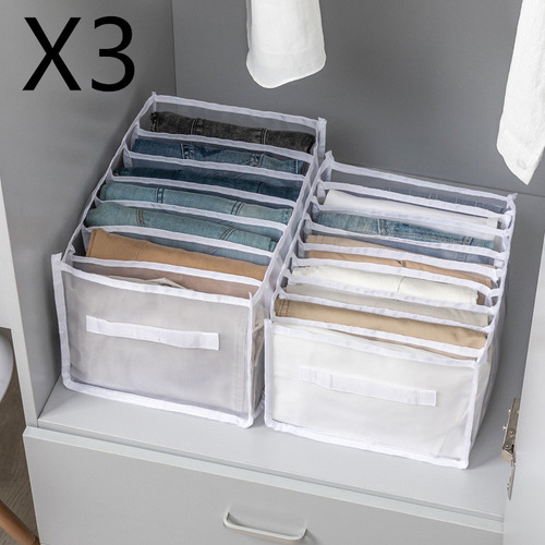 Caja De Almacenamiento De Ropa Portátil Gris De 32 X 17 X 12