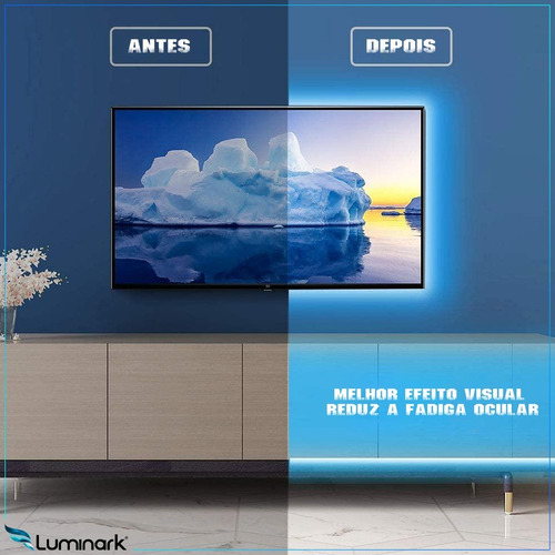 Imagem 6 de 9 de Fita Ultra Led 5050 Usb Rgb 3 Metros Bluetooth App P/ Tv Pc