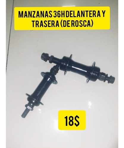 Imagen 2 de 5 de Manzanas 36h De Rosca Para Bicicleta