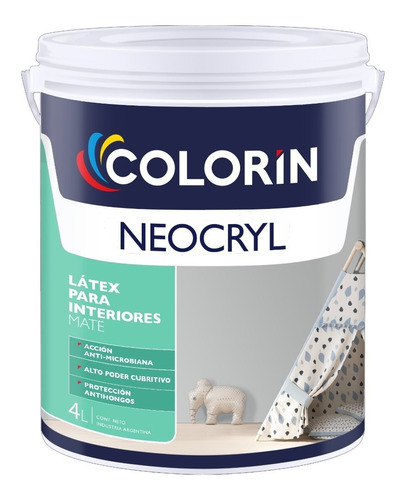 Neocryl Latex Interior Mate 4 Lts. Colorin - Iacono