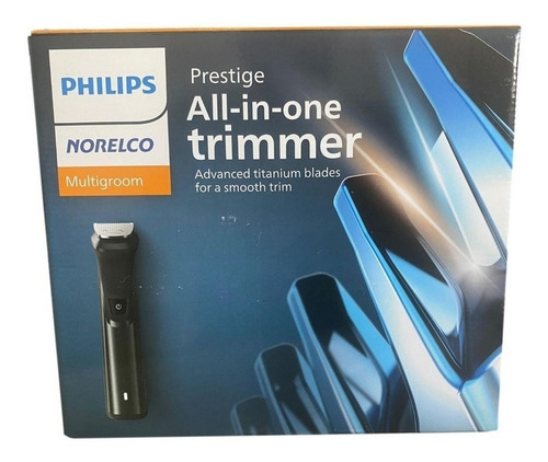 Recortadora multifuncional Philips Norelco Multigroom Prestige, color negro, 110 V/220 V