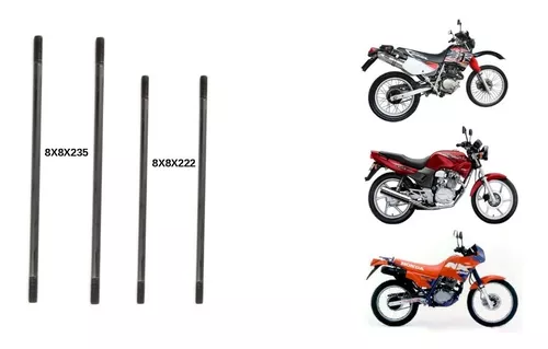 Kit Prisioneiro Coroa Com Porca Honda Cbx 200 Strada - Allen - Parafusos e  Porcas para Carro - Magazine Luiza