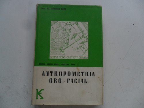 Libro Antropometria Oro Facial Anatomia Medicina Muzi