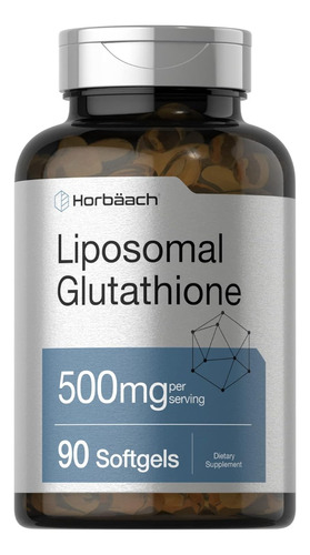 Liposomal Glutation 500mg Horbaach 90 Cápsulas Hecho En Usa