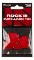 Comprar Set Picks Dunlop Rock Ill Nyon Custom Jazz Ill - Pack 6 Puas Color Rojo Tamaño Jazz Iii