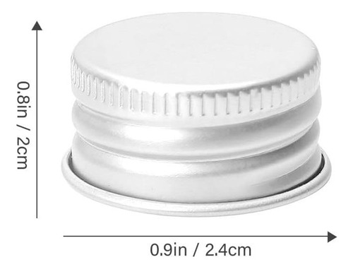 50 Piezas Mini Botella De Agua Botella De Aluminio Tapa De 1