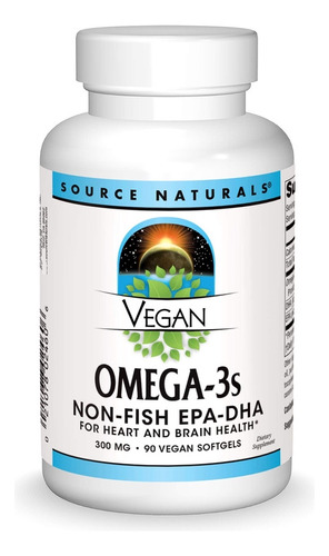 Source Naturals Omega 3 Vegano Epa-dha 300 Mg - 90 Cápsulas