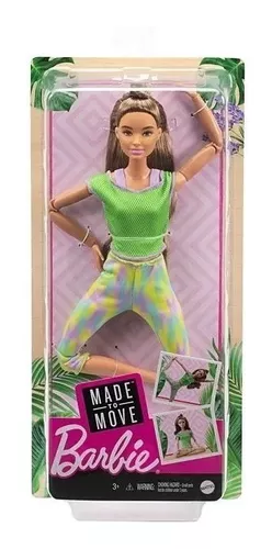 Barbie Made To Move Feita Para Mexer Morena Mattel