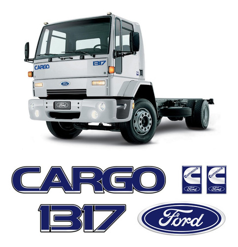 Imagem 1 de 5 de Adesivos Emblemas Cargo 1317 Caminhão Ford Modelo Original