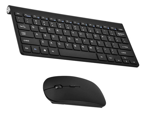 Kit Delgado De Teclado Y Mouse Inalámbricos De 2 4 Ghz Para