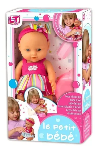 comprar Bebe Muñeca Le Petit Toma Mamadera Y Hace Pipi C\u002Faccesorios