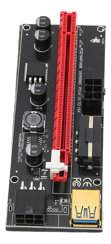 Capacitores Pcie Riser 1x A 16x 4 Fp, Interfaz 6p Efectiva