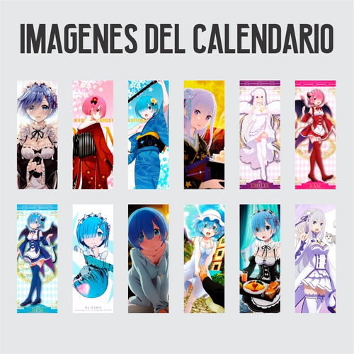 Imagen 5 de 6 de Calendario 2023 Anime Re Zero - Animeras