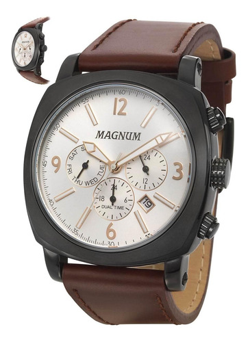 Relógio Magnum Masculino Ref: Ma34512d Multifunção Black