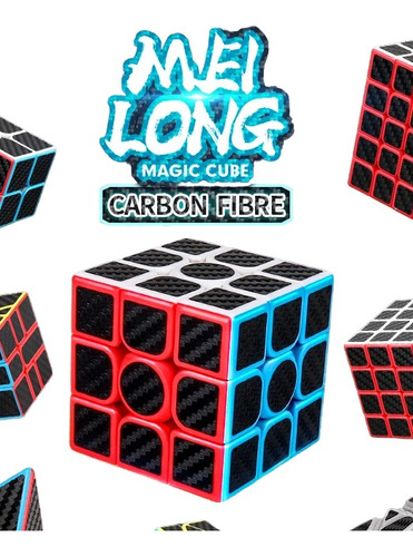Speedcube Profesional Cubo Rubik 3x3 Fibra Carbono