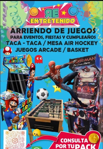 Arriendo Juegos Para Cumpleaños Y Todo Tipo De Eventos.