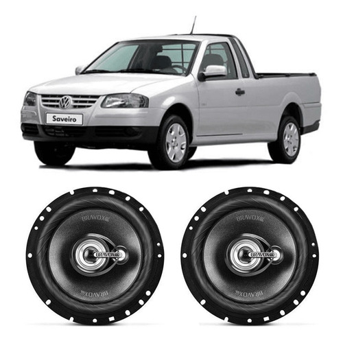 Auto Falante Vw Saveiro G3 2000 A 2005 Bravox 120w Rms