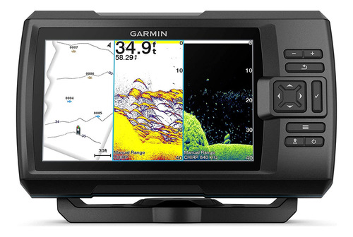 Gps Sonda Garmin Striker Vivid 7cv 7 + Transdutor Gt20-tm Cor Preto