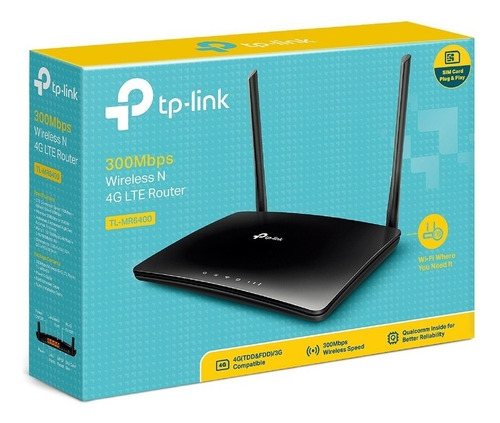 Router Wireless Tp-link Tl-mr6400 (apac) 4g Lte N 300mbps