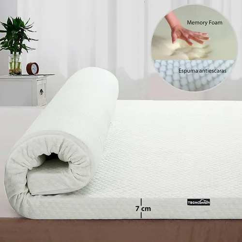 Sobrecolchon Topper Dual Memory Foam Y Hr 100x190x7cm