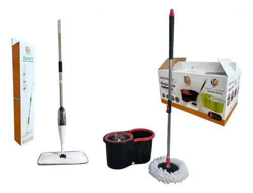 Combo Gardiner Nº 10: Spray Mop Premium + Mopa Giratoria