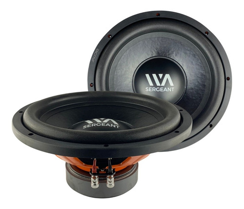 Par Subwoofers 12 Waraudio Sgt124 Doble Bobina 400wrms 4ohms Color Negro