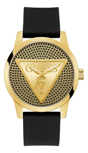 Reloj Guess Dorado Negro Badge Hombre