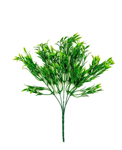 Imagem 2 de 2 de 5 Galhos Bambus Bamboo Plantas Artificial Verdes Buque Folha
