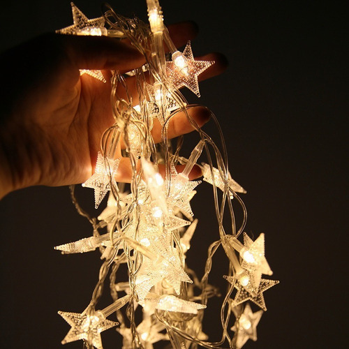Imagen 7 de 9 de Luces Led De La Estrella Cuerda Cortinas Leds Decorativas