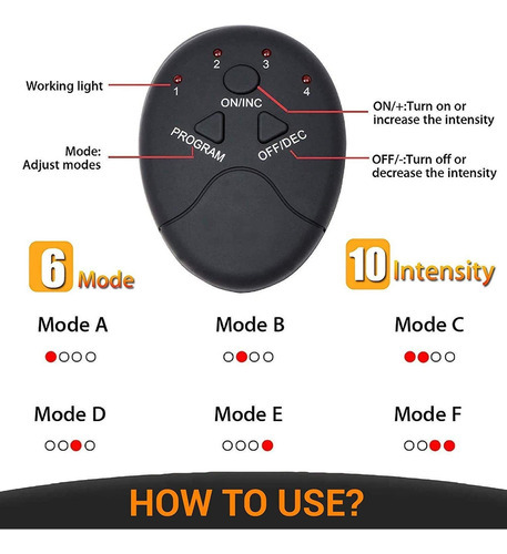 * 1 Parche De Entrenamiento Muscular De Glúteos Ems