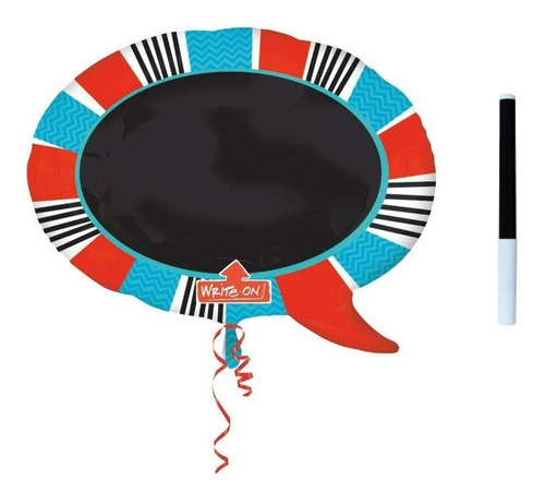 Globo Jumbo Escribele Personalizable Write On Mensajes Met