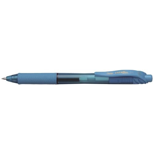 Bolígrafo Retráctil Energelx De 0.7 Mm, Azul Cielo (b...
