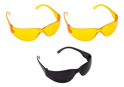 03 Oculos Prot.safety Summer 01 Fume 02 Amarelo