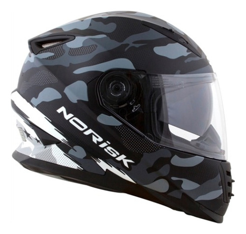 Capacete Fechado Norisk Ff302 Destroyer Militar Camuflado