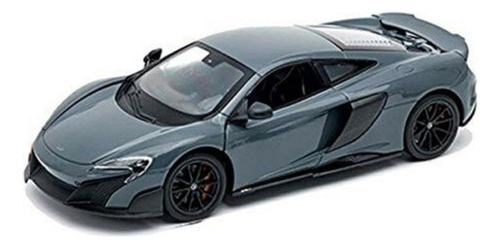 Welly Mclaren 675lt Gris 1/24 Modelo De Coche Fundido A Pres