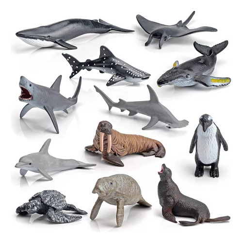 Juguetes Marinos Animale Yarloo Realista Figures Shark
