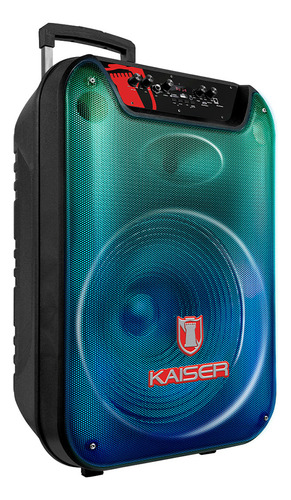 Bafle Kaiser 15 Pulg 25,000w Pmpo Llantas Micrófono Ksw-3515 Negro