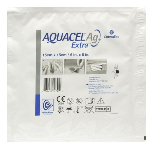 Curativo Aquacel Extra Ag 15 X 15 Cm Und. 420678 - Convatec