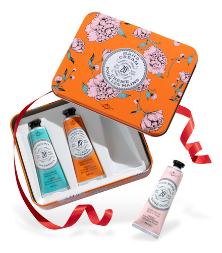 La Chatelaine 20% Shea Butter Hand Cream Tin Gift Set, Organ