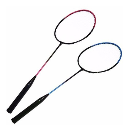 Kit Badminton 2 Raquetes + 3 Petecas Para Iniciantes