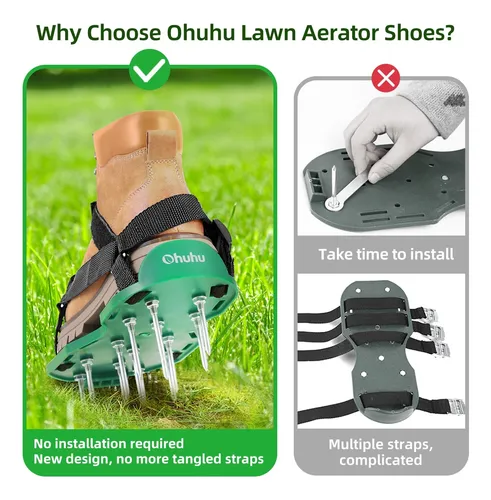 2025 Zapatos Aireadores De Césped: Herramienta Eficaz Arar