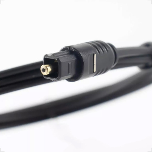 Kit Com 2 Cabo Fibra Óptico Digital Toslink Com 1,5 Metros
