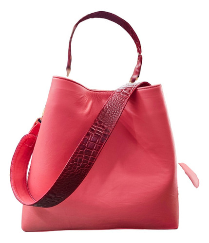 Costal Tipo Morral, Suave Piel De Borrego, Grande. Amarrte®