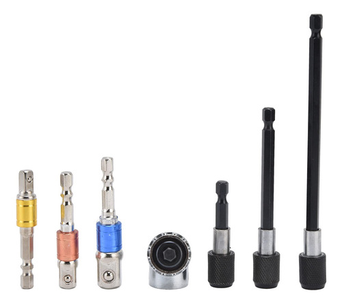 7 Pieza Adaptador Taladro Grado Impacto Herramienta Manual 1