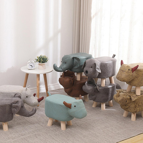 Reposapiés De Animales, Reposapiés, Taburete Becerro Verde